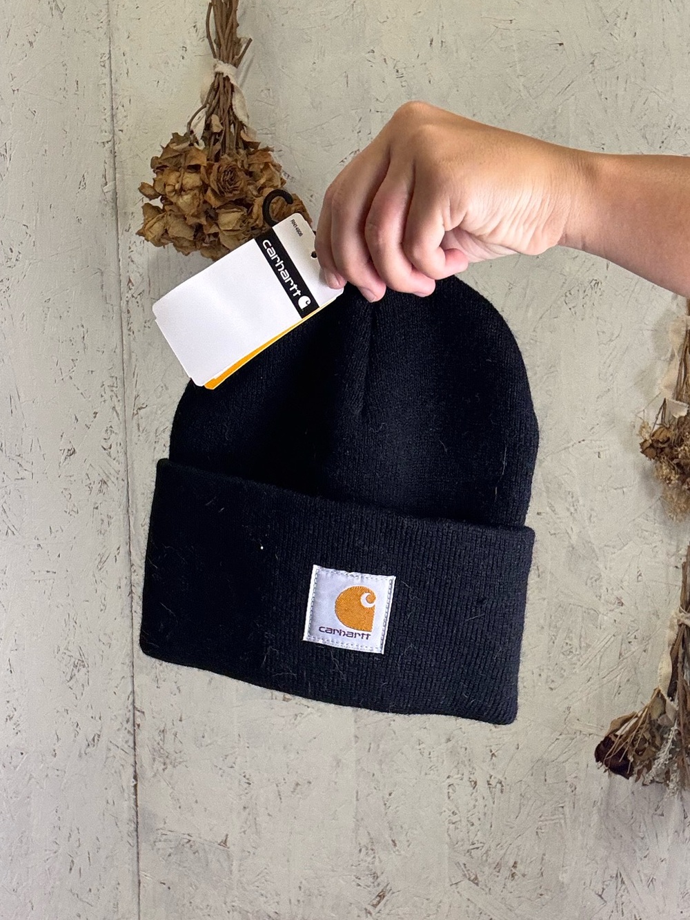 NWT Carhartt Knit Cuffed Beanie Black